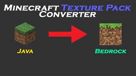 as that will work as well. . Bedrock to java texture pack converter
